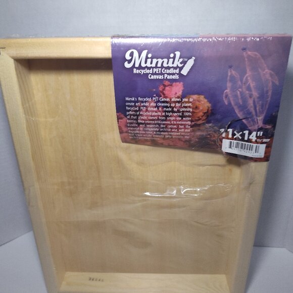 (2) Creative Mark Mimik 11x14” 1.5" Deep Recycled PET Cradled Canvas Panels NEW - Picture 5 of 6